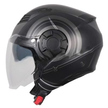 Preview: Helm VITO JET ISOLA - schwarz-matt/titamium